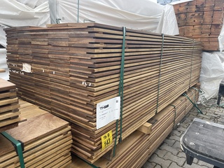 Ca. 54x Guyana Ipé planken geschaafd, 16x190mm, lengte 300cm